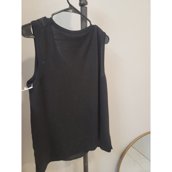 Lafayette 148 New York Silk Black Sweater Vest Size Xl New NWT - Picture 8 of 9